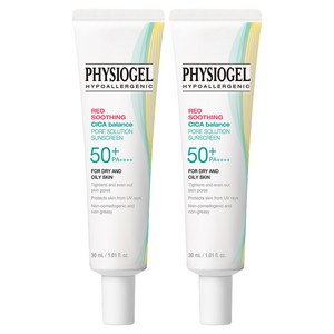피지오겔 시카밸런스 포어 솔루션 썬스크린 SPF50+ PA++++, 30ml, 2개
