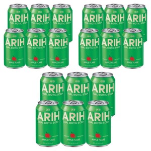 아리 듀얼바이오틱소다 애플 플레어, 18개, 355ml