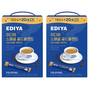 이디야 스페셜 골드블렌드 리치크레마 커피믹스, 11g, 170개입, 2개