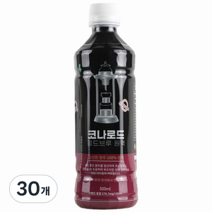 코나로드 콜드브루 원액 에티오피아 예가체프 더치커피, 500ml, 1개입, 30개