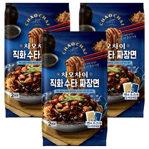 차오차이 직화 수타식 짜장면 720g 2인분, 3개
