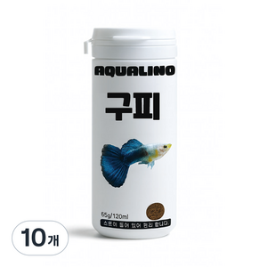 아쿠아리노 구피, 65g, 10개