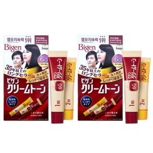 비겐 크림톤 염색제 40g, 6G자연갈색, 2개