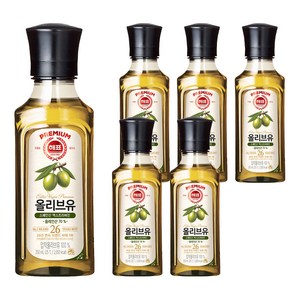 해표 압착 올리브유, 250ml, 6개