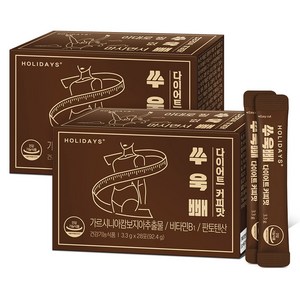 홀리데이즈 쑤욱빼 다이어트 커피맛 28포, 92.4g, 2개