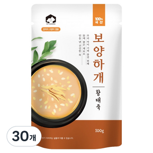 펫러닝 반려동물 전연령 보양하개 죽, 황태, 100g, 30개
