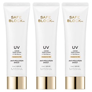 미샤 세이프 블록 RX 커버 톤업 선크림 SPF50+ PA++++, 50ml, 3개