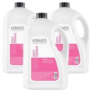 케라시스 샤이닝 데미지 케어 플러스 샴푸, 4L, 3개