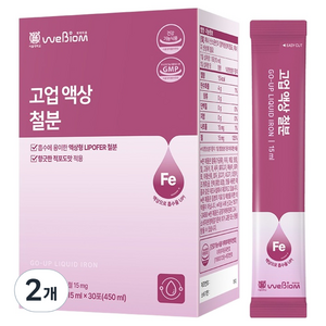 위바이옴 서울대 고업 액상 철분 30p, 450g, 2개