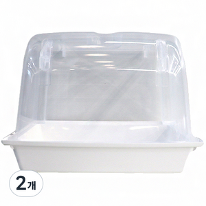 2GR 외부 내부 모이통 욕조 438W, 화이트, 2개