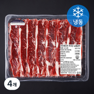 미트엔조이 미국산 LA 꽃갈비 (냉동), 1kg, 4개
