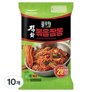 풀무원 직화 볶음 짬뽕 2인분 406.8g, 10개