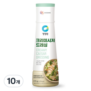 청정원 크리미시저 드레싱, 315g, 10개