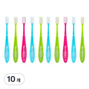예꼬맘 실크 어린이 칫솔 2단계, 혼합색상, 1개입, 10개
