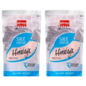 몬타스코 히말라야 굵은 핑크소금, 500g, 2개
