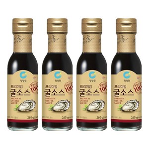 청정원 프리미엄 굴 소스, 260g, 4개