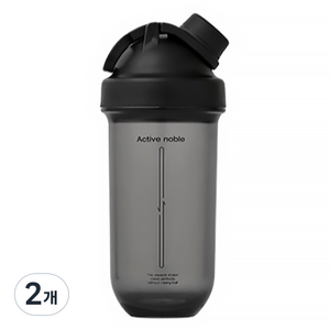 락앤락 액티브 쉐이킷 보틀 노블, BLACK, 830ml, 2개