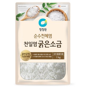 청정원 천일염 굵은소금, 1kg, 1개