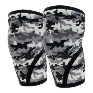 제로투히어로 네오프렌 무릎보호대 7mm, 1세트, GREY CAMO