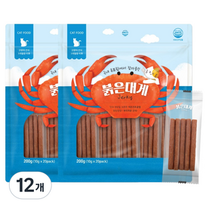 네츄럴랩 고양이 간식, 200g, 붉은 대게, 12개