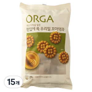 올가홀푸드 한입에 쏙 우리밀 꼬마약과, 200g, 15개