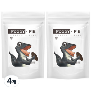 푸디웜 푸디 파이 파충류 양서류 사료, 4개, 50g