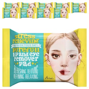 아리얼 릴리빙 퓨어풀 립앤아이 리무버 패드 30p, 55g, 10개