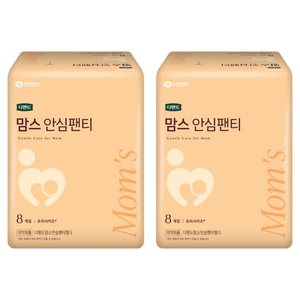 디펜드 여성용 맘스 안심팬티 성인기저귀, FREE(onesize), 8개입, 2개