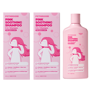 페스룸 반려동물 핑크 수딩 샴푸, 2개, 400ml