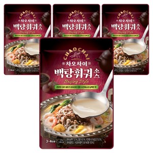 차오차이 백탕 훠궈 소스, 120g, 4개