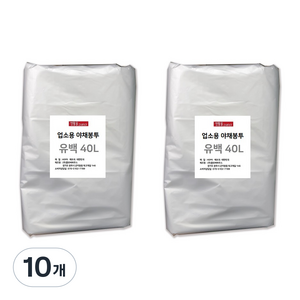 생활을그리다 업소용 야채봉투 흰색 40L 100p, 10개, 중(M)