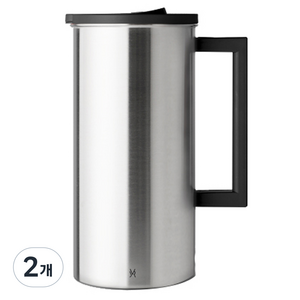 JVR 스텐 물병, 블랙, 1.6L, 2개