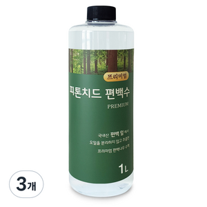 친환경편백아트 프리미엄 피톤치드 편백수 탈취제 리필, 1L, 3개