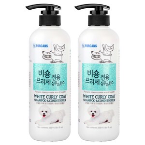 포켄스 비숑 프리제 전용 샴푸&린스, 550ml, 1개입, 2개