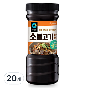 청정원 명가 소불고기 양념, 840g, 20개
