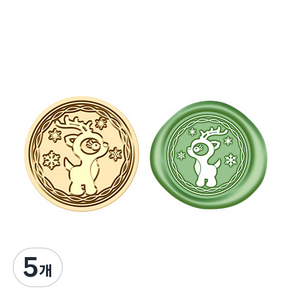 미화부장 크리스마스 실링 왁스 스탬프 씰링 왁스 인장, 5개, 26 SD_062