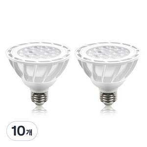 샛별하우스 LED PAR30 E26 집중형 전구 15W 화이트, 주광색, 10개