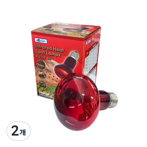 아마존 히팅 스팟 램프 100W R80100, 혼합색상, 2개