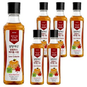 설탕대신 알룰로스 메이플 시럽, 525g, 6개