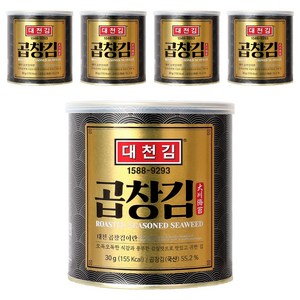 대천김 곱창김 캔, 30g, 5개