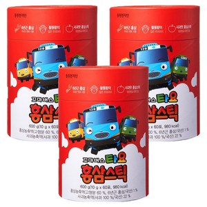천지인 꼬마버스 타요 홍삼스틱, 600g, 3개