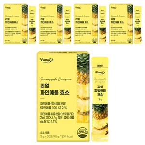 퍼니트 리얼 파인애플 효소 30p, 90g, 5개
