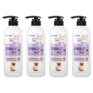 포켄스 포메라니안 전용 강아지 샴푸 앤 린스, 550ml, 1개입, 4개