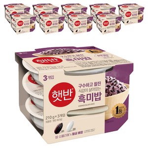 햇반 흑미밥, 210g, 30개