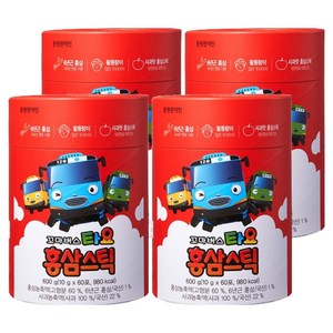 천지인 꼬마버스 타요 홍삼스틱, 600g, 4개