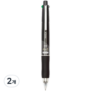 자바펜 제트4+1 멀티펜 0.7mm, 블랙, 2개