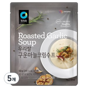 청정원 우리쌀 구운마늘크림수프, 60g, 5개
