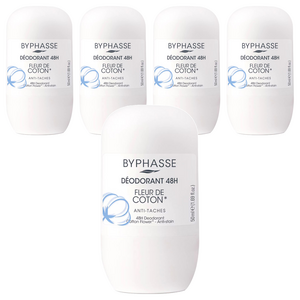 바이빠세 롤 온 데오드란트 코튼플라워, 50ml, 5개