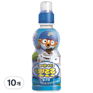 팔도 뽀로로 어린이음료 밀크맛, 235ml, 10개