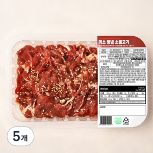 미소 양념 소불고기, 500g, 5개